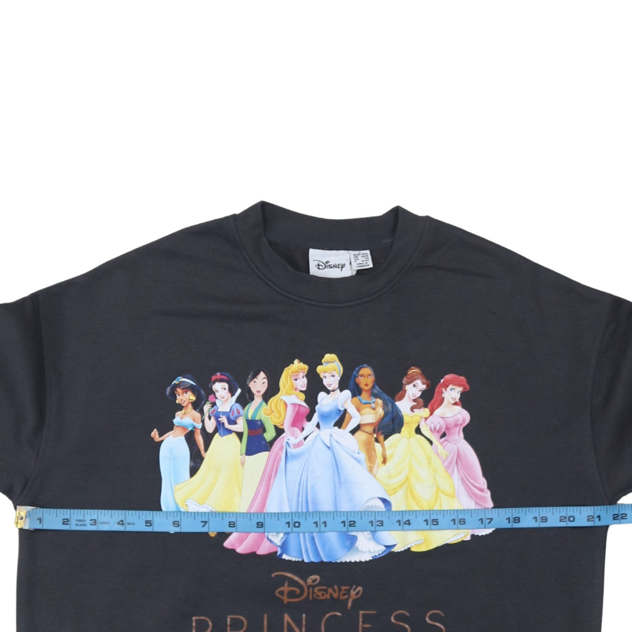Disney Women Black Small Sweatshirt Princess Graphic Pullover