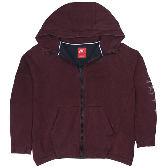 Nike Men’s Brown Full Zip Hoodie Size S Regular Fit
