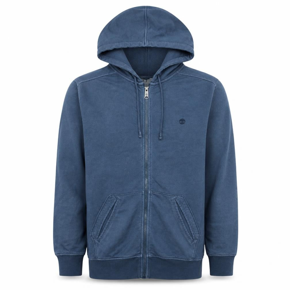 Timberland Men's Blue Full Zip Hoodie Size S Regular Fit