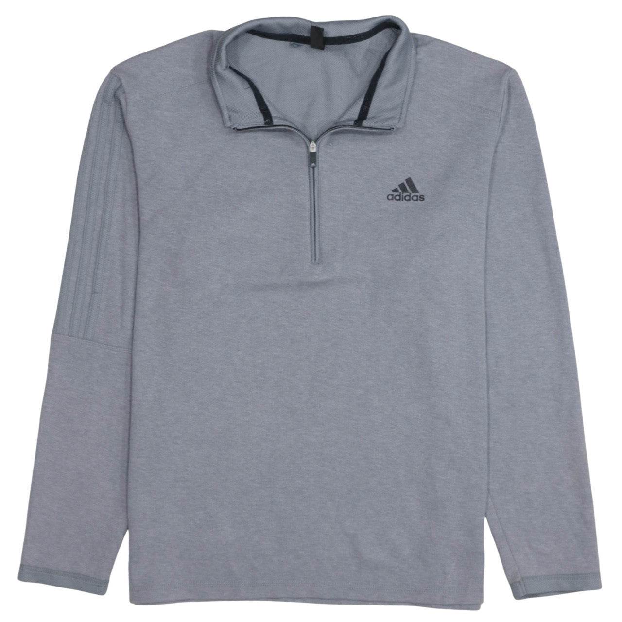 Adidas Men's Grey Medium 1/2 Zip Track Jacket Lightweight