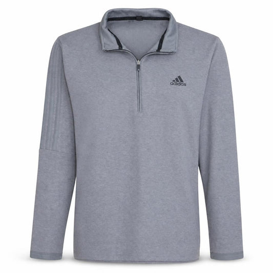 Adidas Men's Grey Medium 1/2 Zip Track Jacket Lightweight