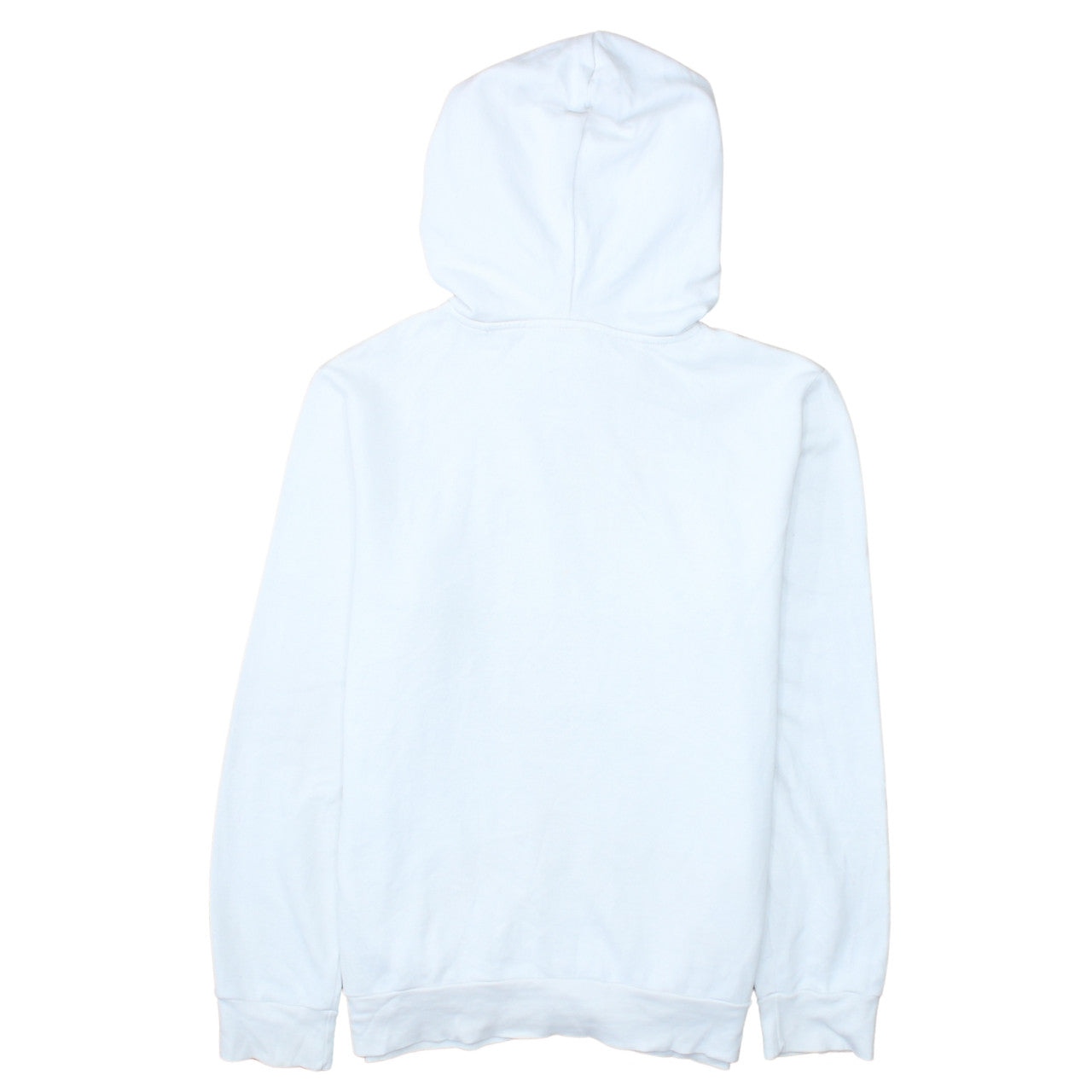 Adidas Womens White Hooded Pullover Sweatshirt Small Floral Logo