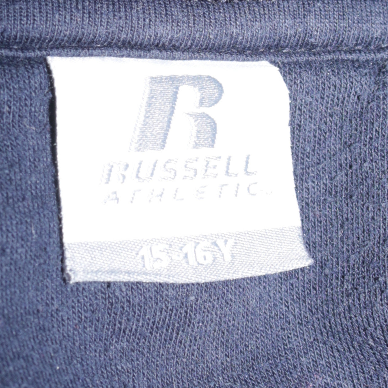 Russell Athletic Teens Blue Pullover Hoodie 14 Plus Fleece Logo