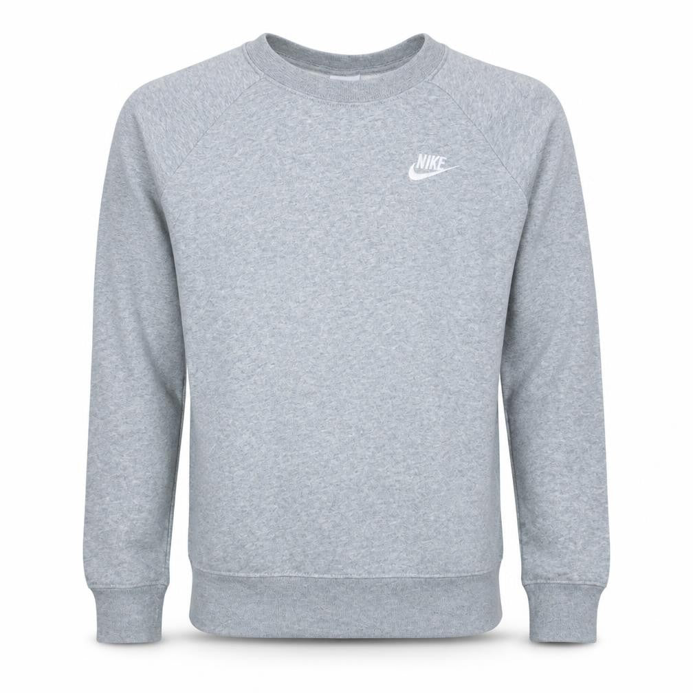 Nike Men's Grey Small Crew Neck Pullover Sweatshirt
