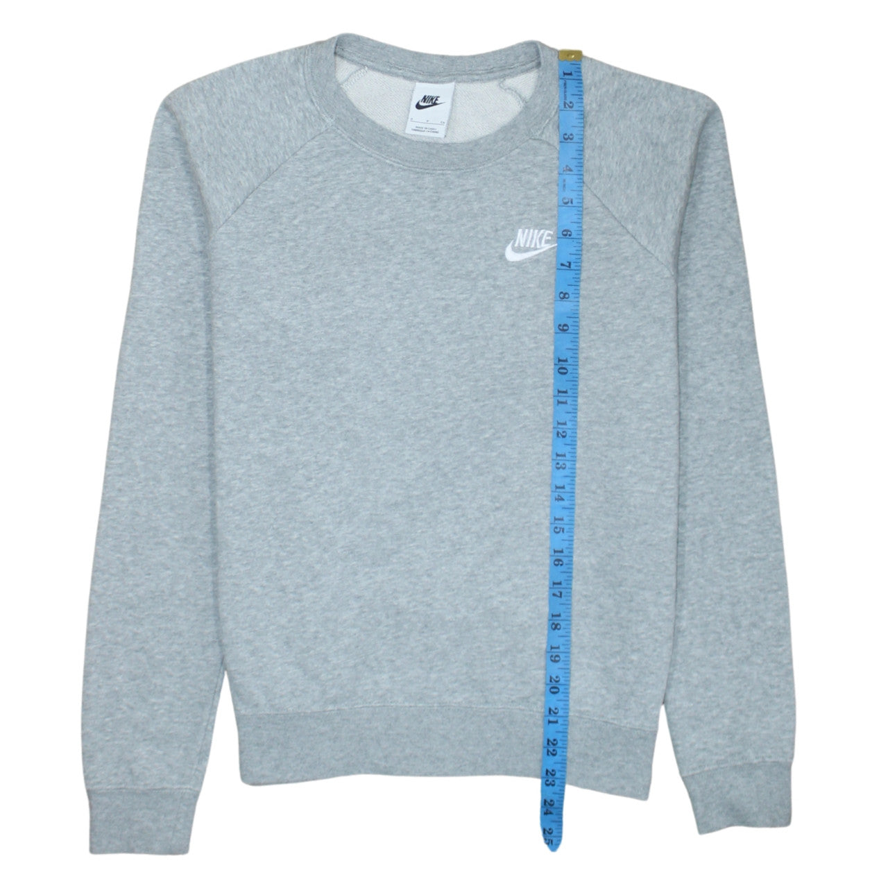 Nike Men's Grey Small Crew Neck Pullover Sweatshirt