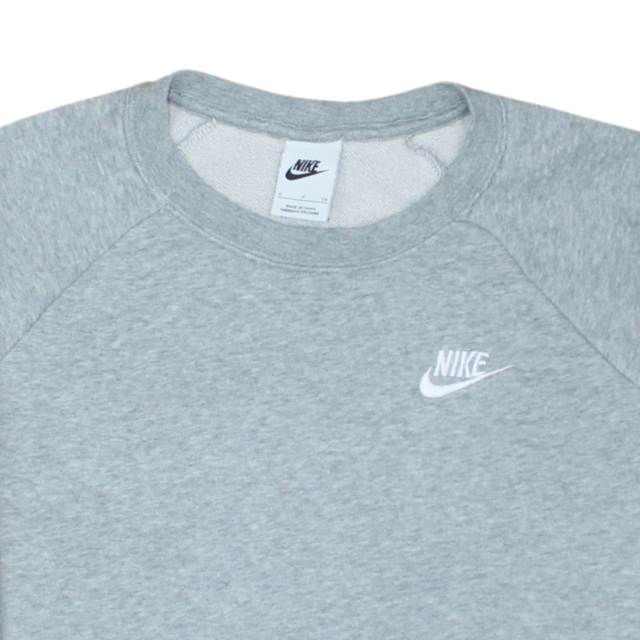 Nike Men's Grey Small Crew Neck Pullover Sweatshirt