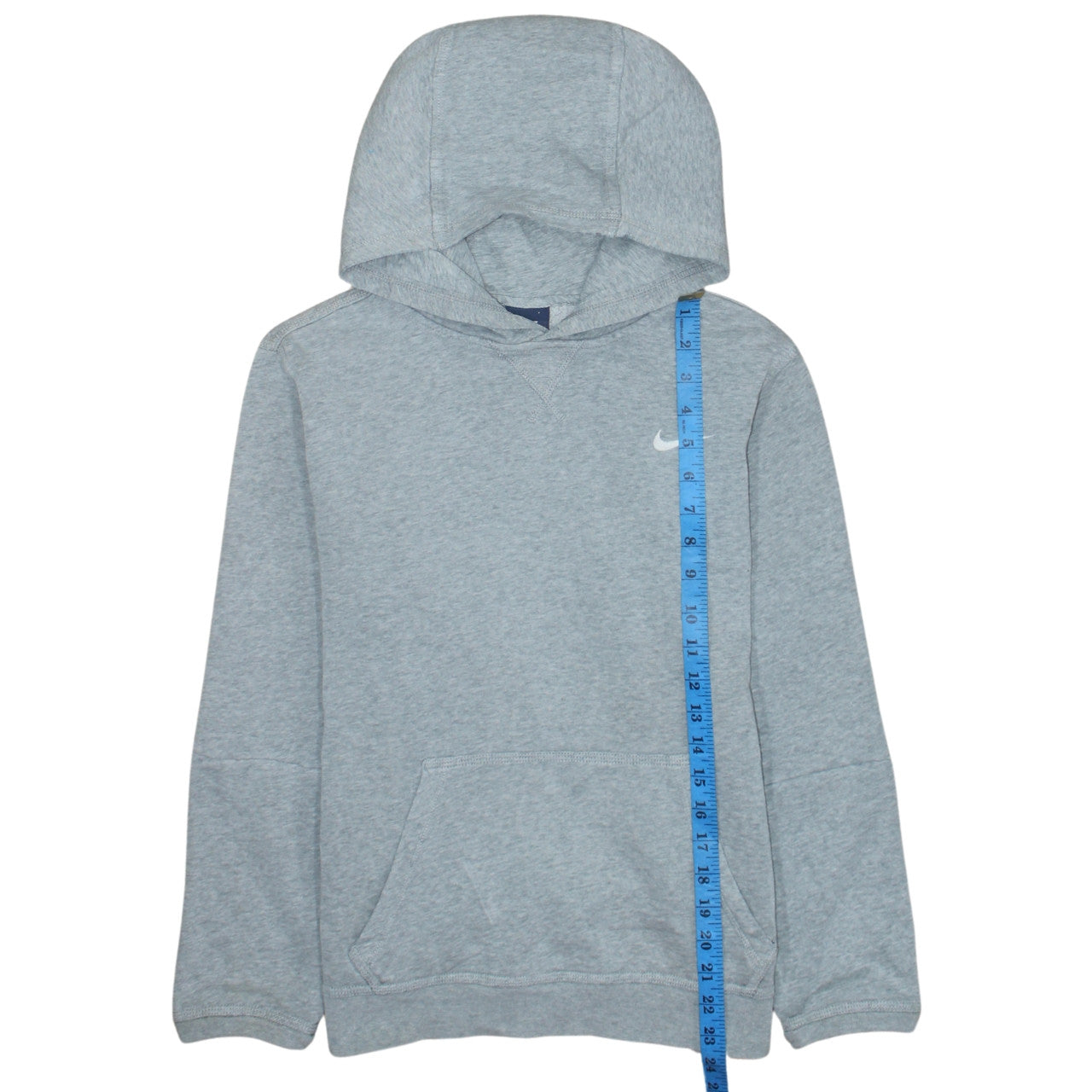 Nike Boys Grey Pullover Hoodie XL 13-15 Years Fleece Logo Sweatshirt