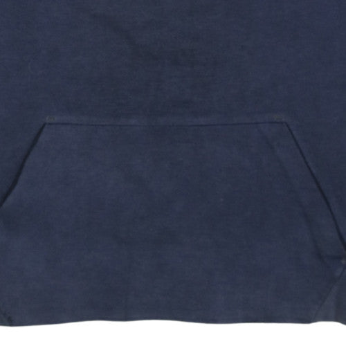 Nike Men's Blue Pullover Fleece Sweatshirt L Regular Fit Crew Neck