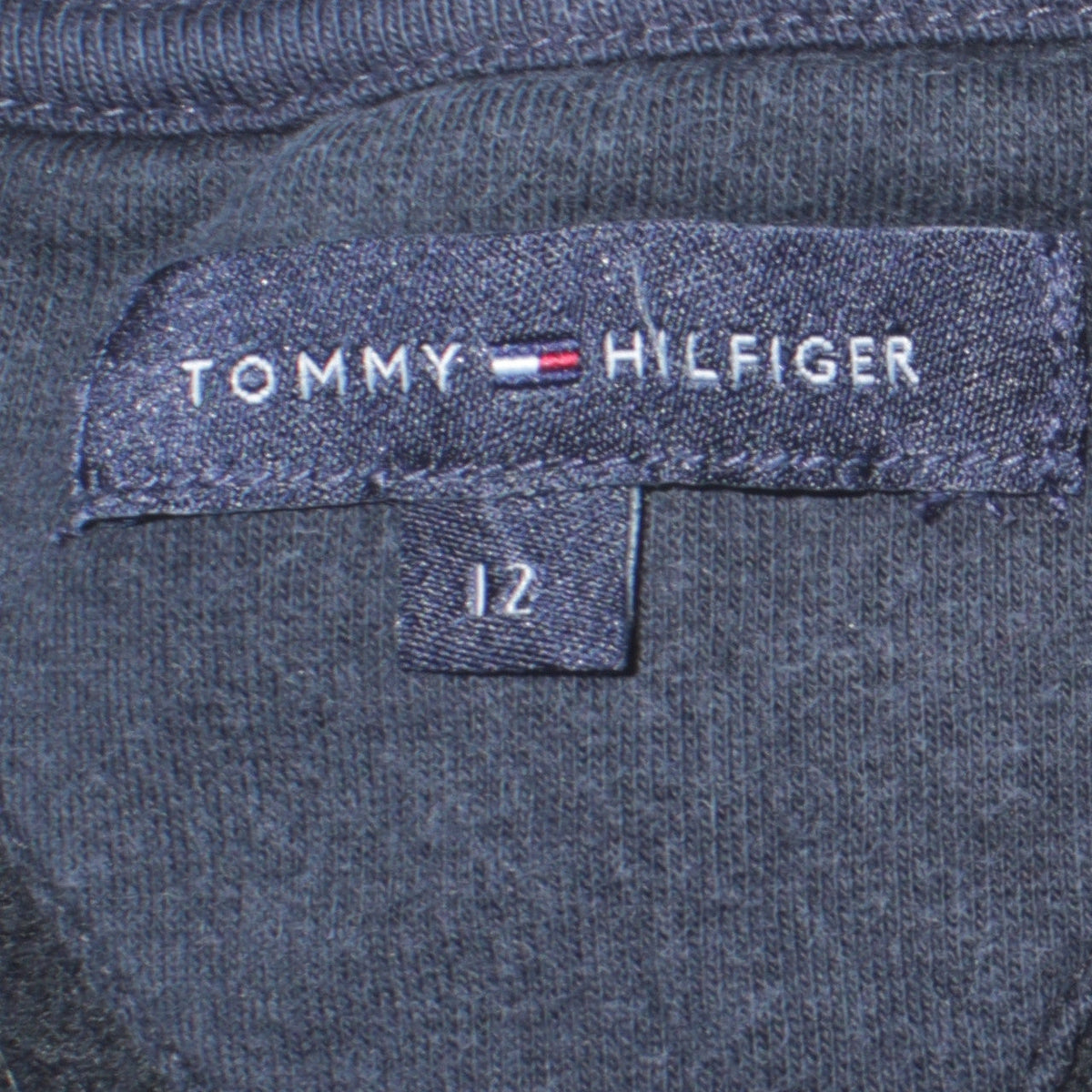 Tommy Hilfiger Boys Black Full Zip Track Jacket Size 12 Years