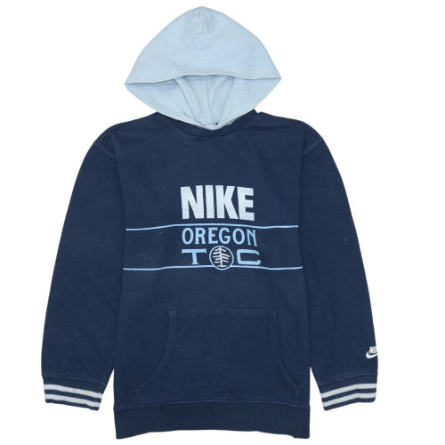 Nike Blue Teens XL Pullover Hoodie with Logo Print