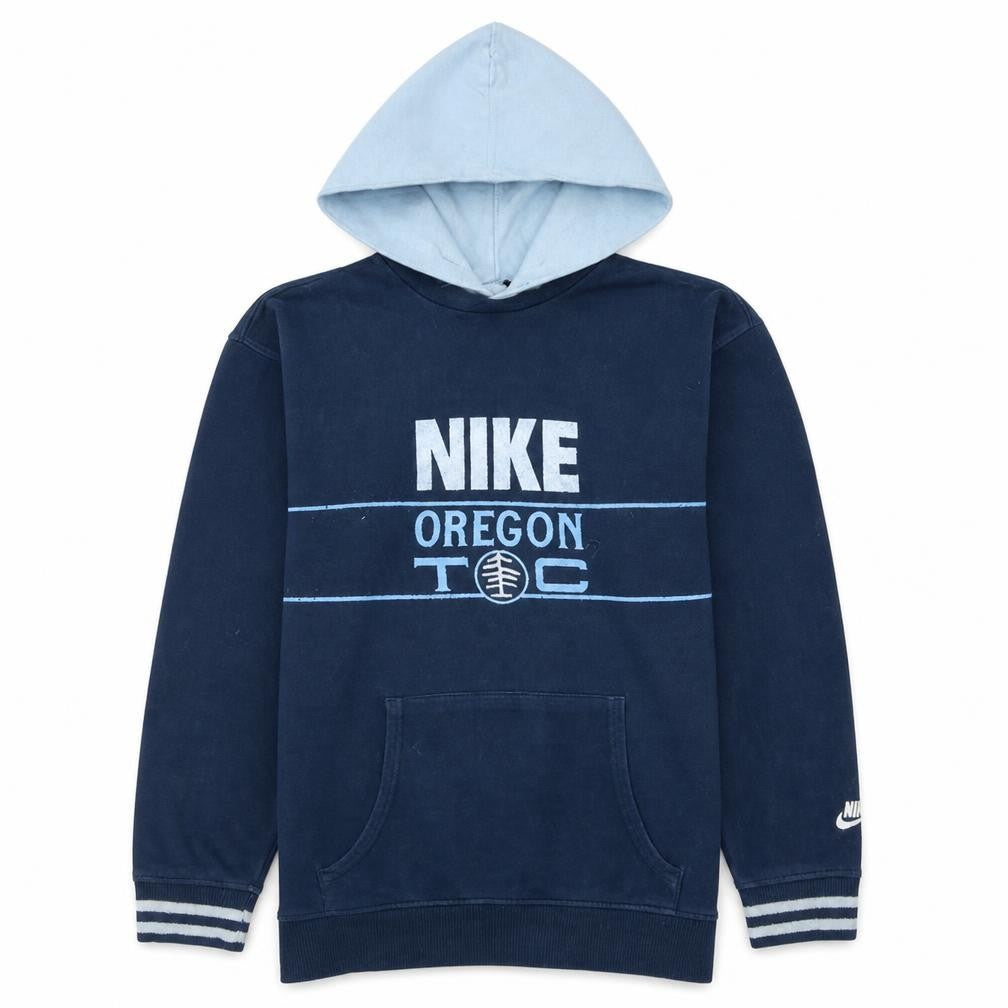 Nike Blue Teens XL Pullover Hoodie with Logo Print