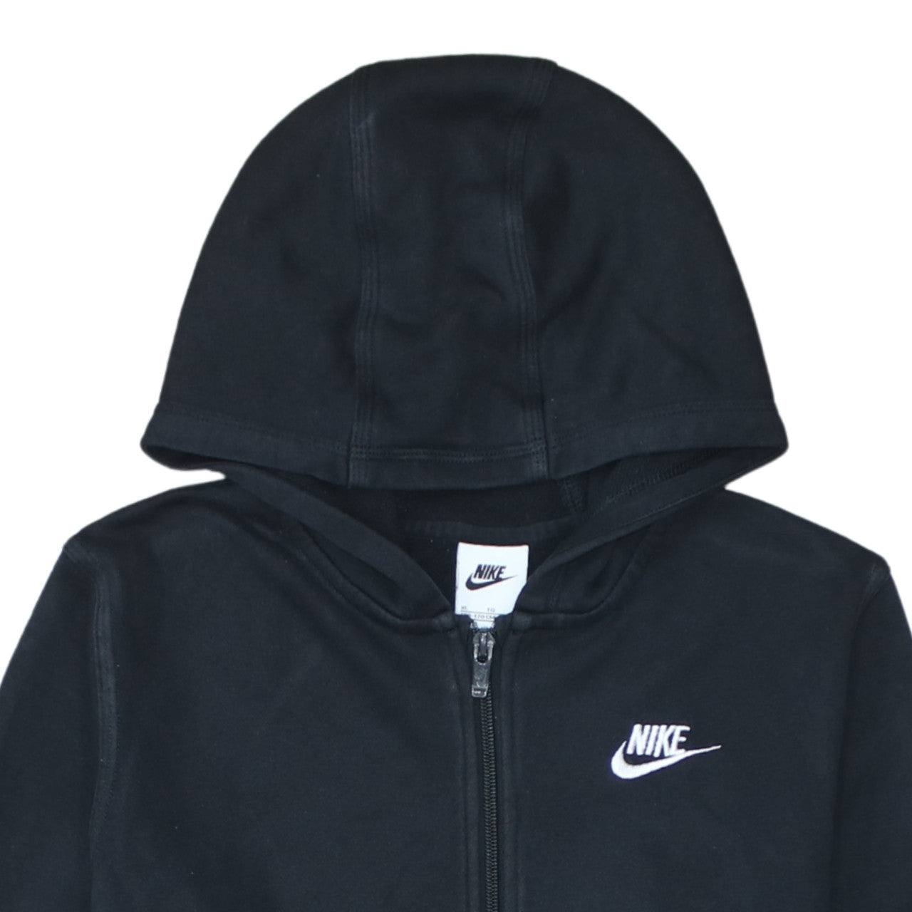 Nike Boys Black Full Zip Hoodie XL Fleece Hooded Sweatshirt