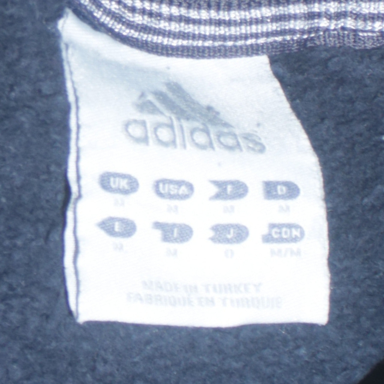 Adidas Men's Black Crew Neck Pullover Sweatshirt Size M