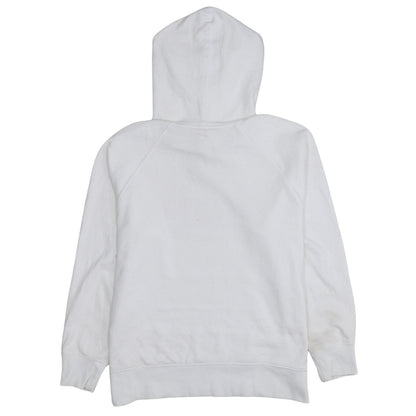 Levi's Men's White Pullover Hoodie Medium Logo Fleece Sweatshirt