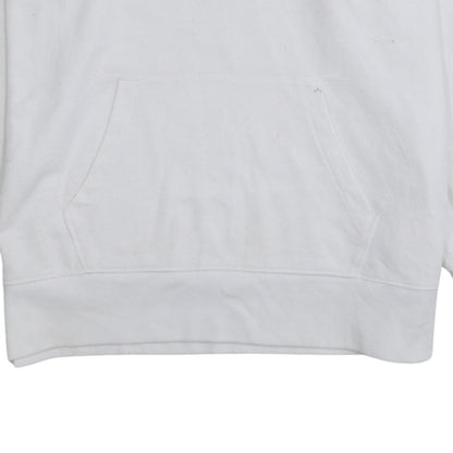 Levi's Men's White Pullover Hoodie Medium Logo Fleece Sweatshirt