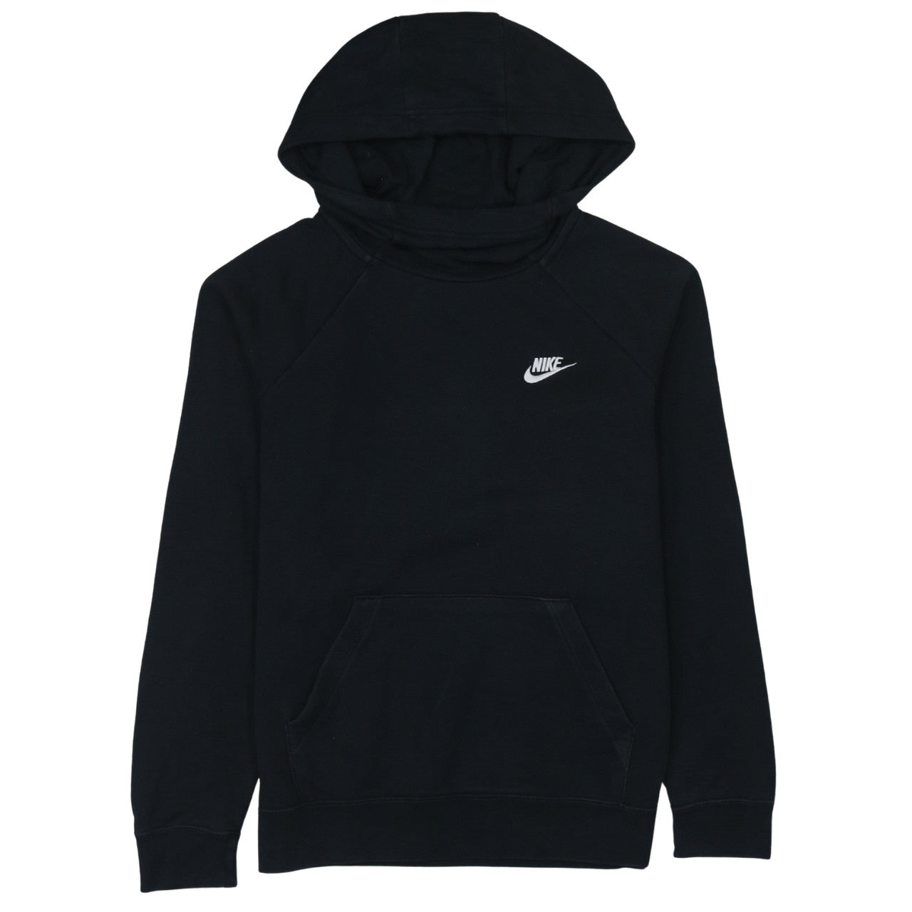 Nike Men’s Black Pullover Hoodie S Regular Fit Fleece Sweatshirt