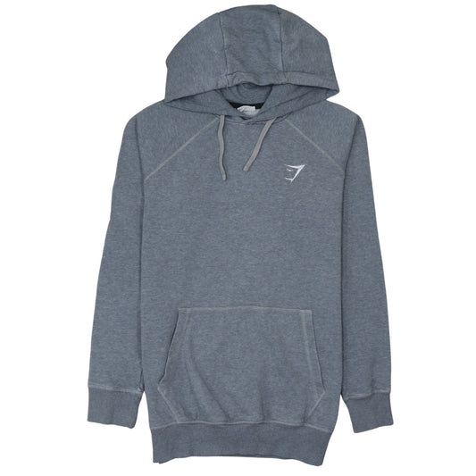 Gymshark Mens Grey XS Pullover Hoodie Slim Fit Fleece Sportswear