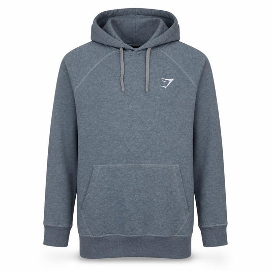 Gymshark Mens Grey XS Pullover Hoodie Slim Fit Fleece Sportswear