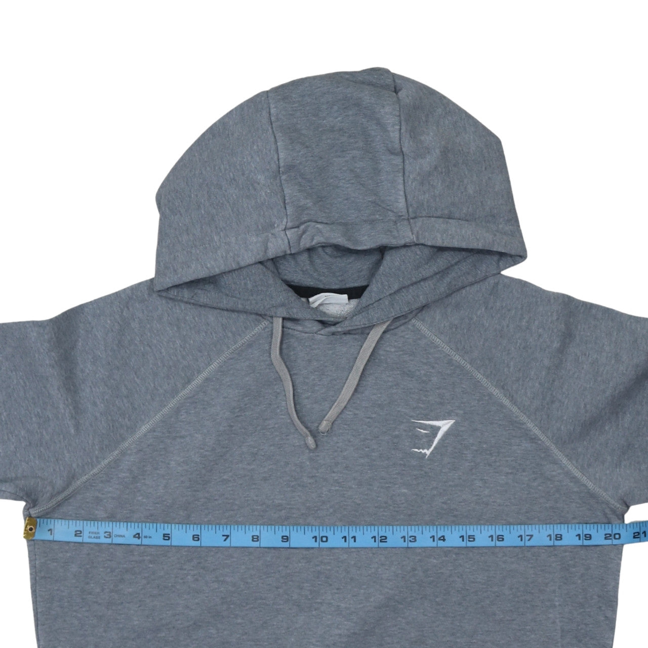 Gymshark Mens Grey XS Pullover Hoodie Slim Fit Fleece Sportswear