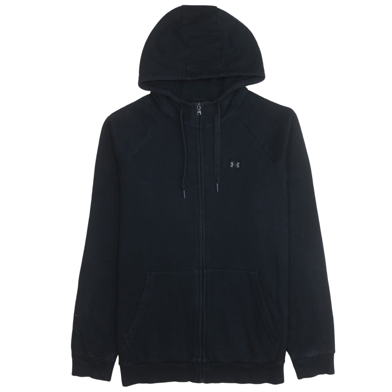Under Armour Mens Black Full Zip Hoodie Size L Regular Fit