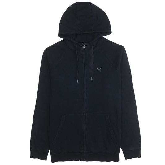 Under Armour Mens Black Full Zip Hoodie Size L Regular Fit