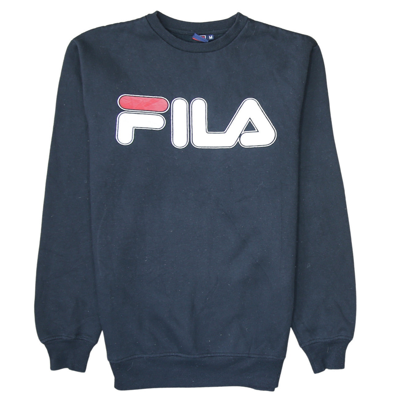 Fila Mens Black Medium Crew Neck Pullover Sweatshirt
