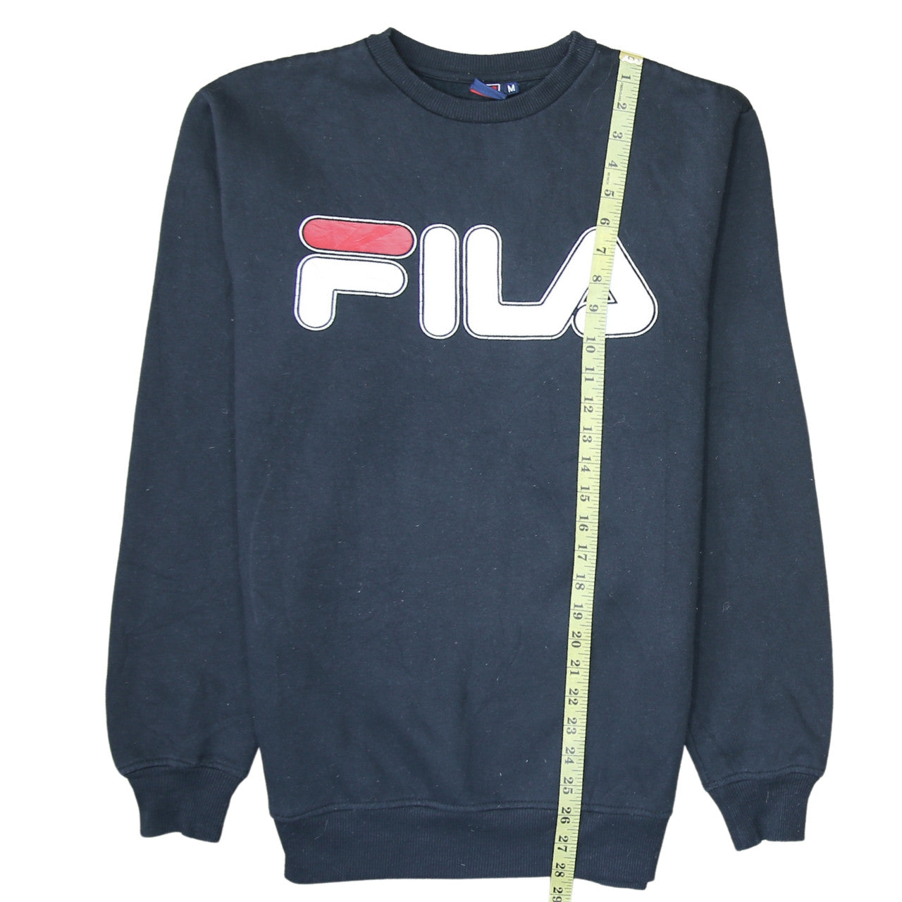 Fila Mens Black Medium Crew Neck Pullover Sweatshirt