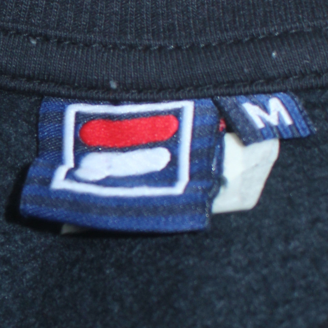 Fila Mens Black Medium Crew Neck Pullover Sweatshirt