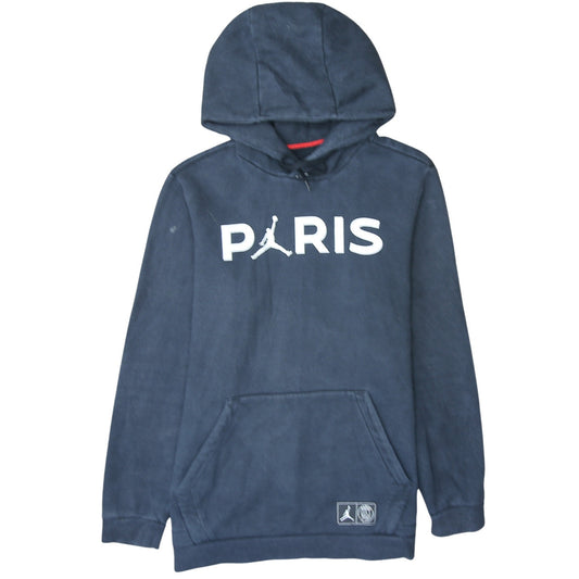 Jordan Paris Mens Blue Pullover Hoodie Size L Sports Fleece