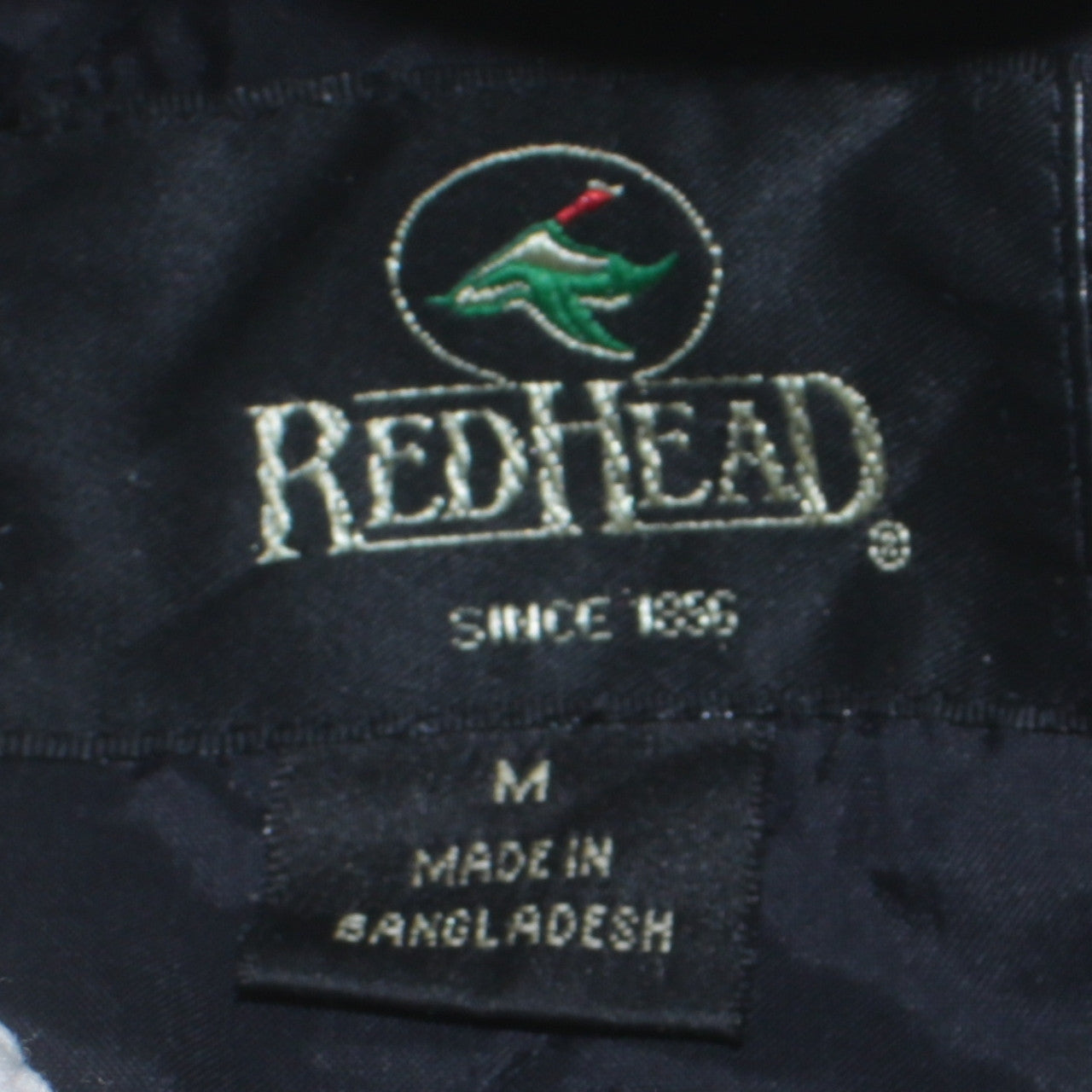 RedHead Men Black Hooded Varsity Jacket Size M Polyester Lined