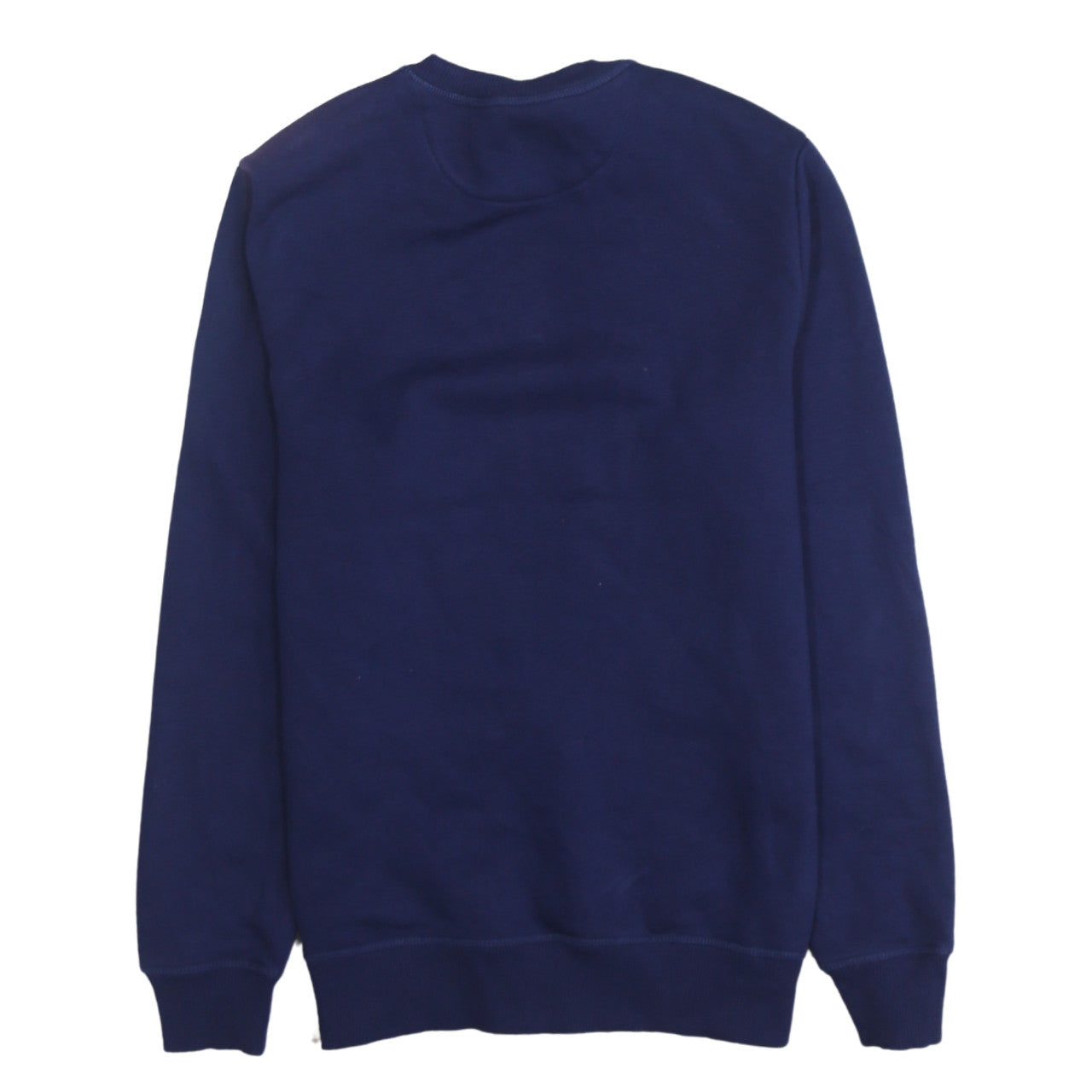 Calvin Klein Men's Blue Regular Fit Crew Neck Logo Sweatshirt S