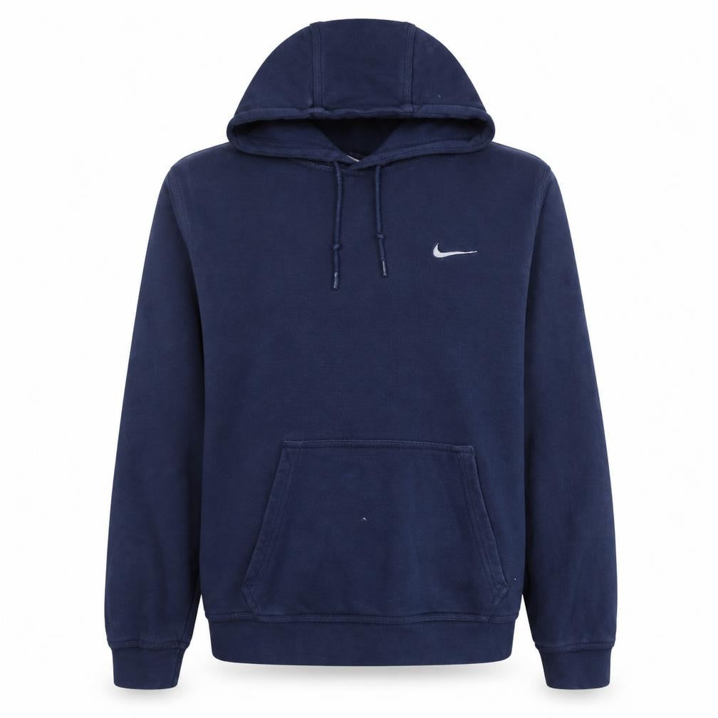 Nike Men's Blue Pullover Hoodie Size M Regular Fit Fleece Sweatshirt