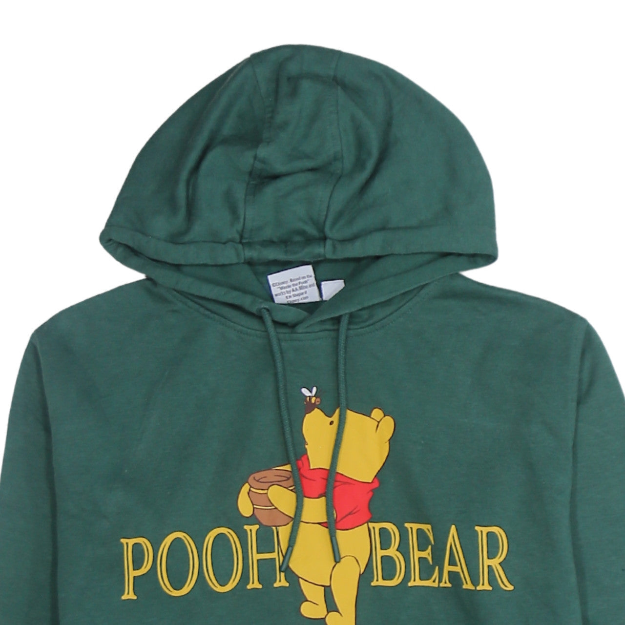 Disney Women Green Winnie the Pooh Pullover Hoodie Size S