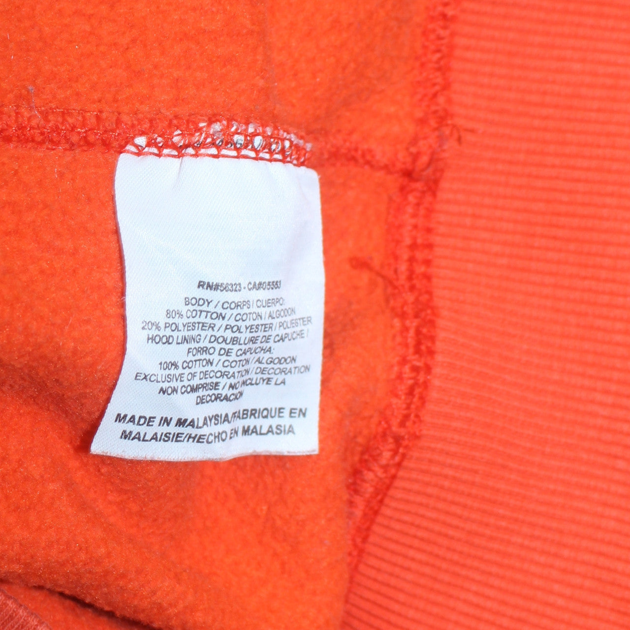 Nike Boys Orange XL Pullover Hoodie Sweatshirt Cotton Blend Logo Design