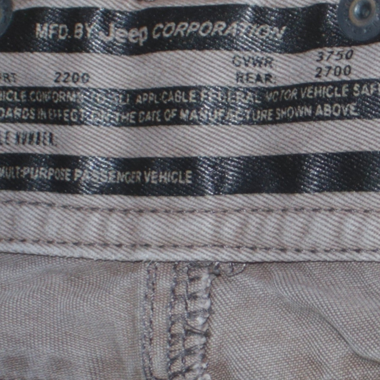 Jeep Men's Beige Cargo Trousers Size M Regular Cotton Utility Pants