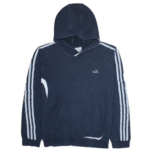 Adidas Men's Blue Pullover Hoodie S Regular Fit Sports Fleece