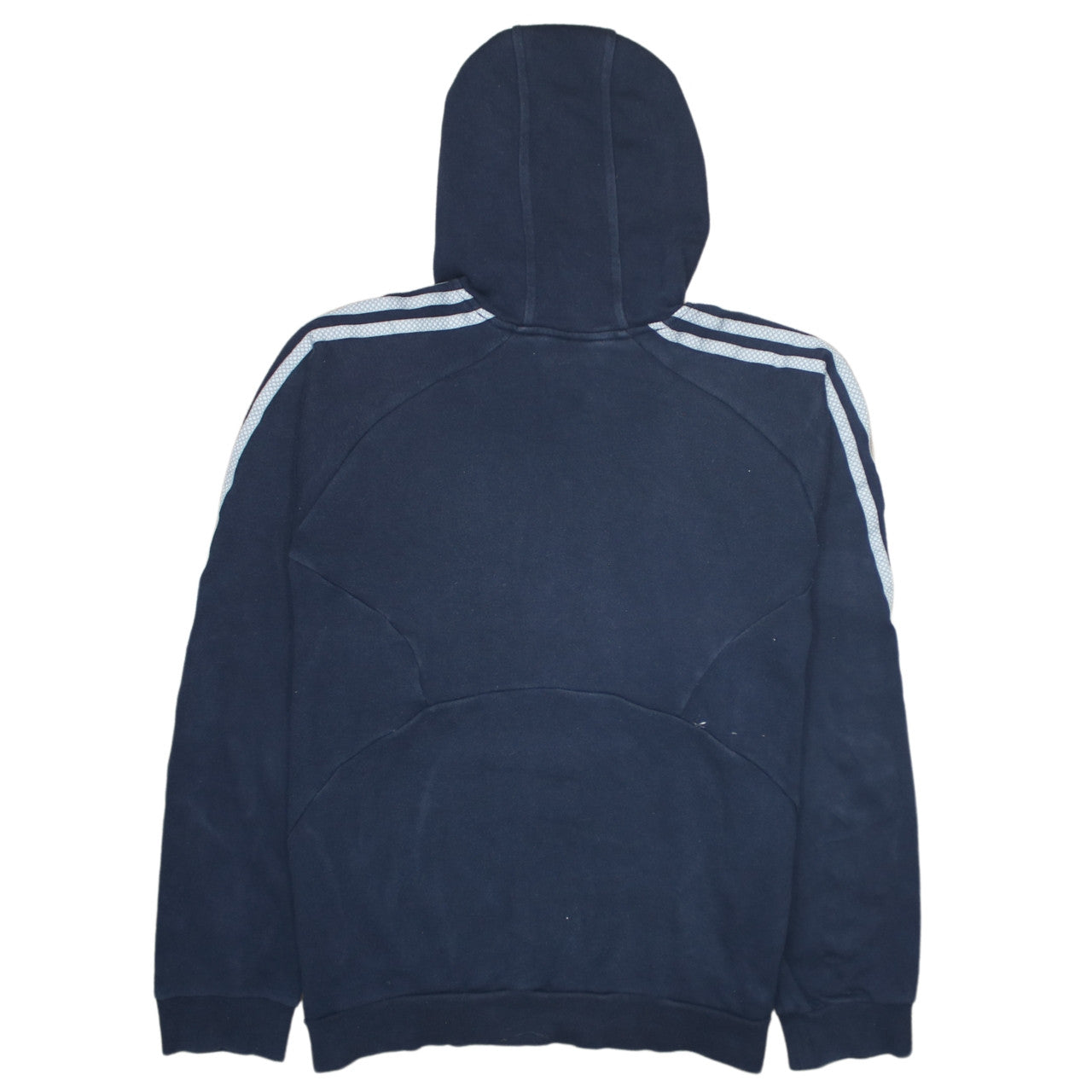 Adidas Men's Blue Pullover Hoodie S Regular Fit Sports Fleece