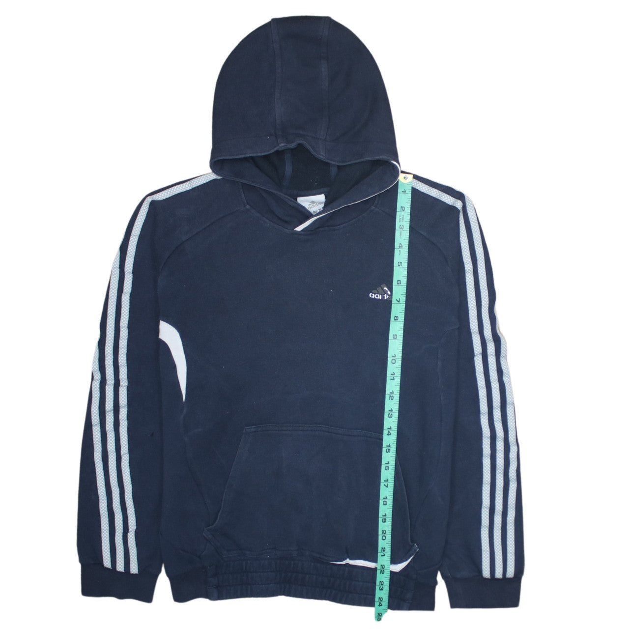Adidas Men's Blue Pullover Hoodie S Regular Fit Sports Fleece