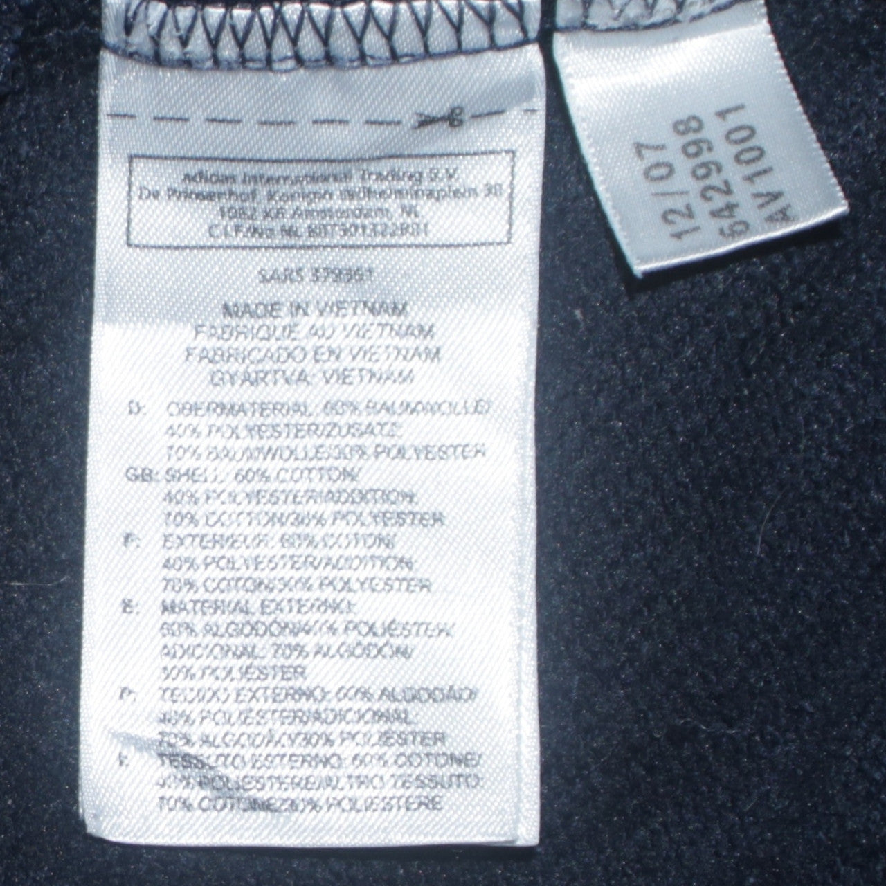 Adidas Men's Blue Pullover Hoodie S Regular Fit Sports Fleece