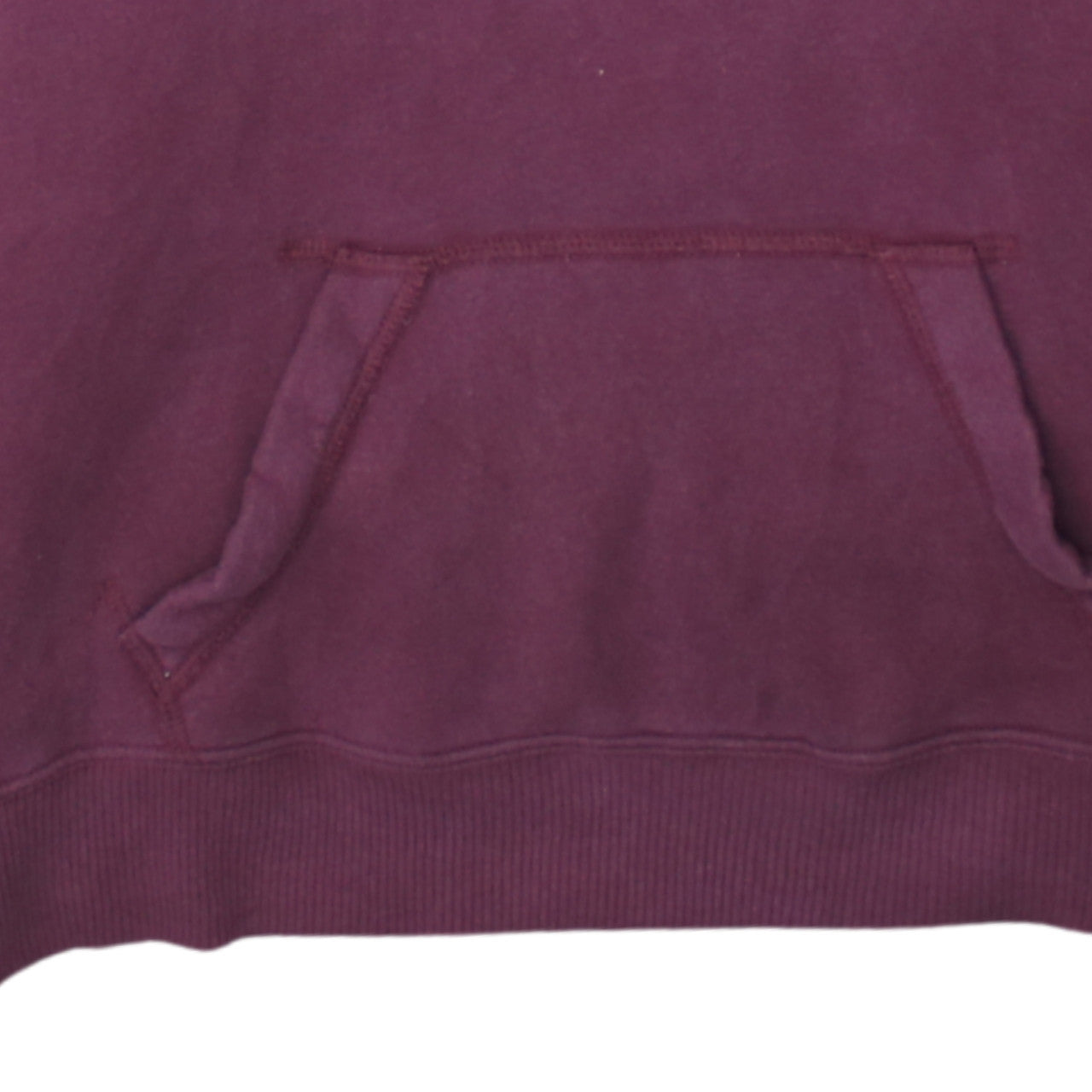 Hollister Men Red Small Pullover Hoodie Logo Fleece Sweatshirt