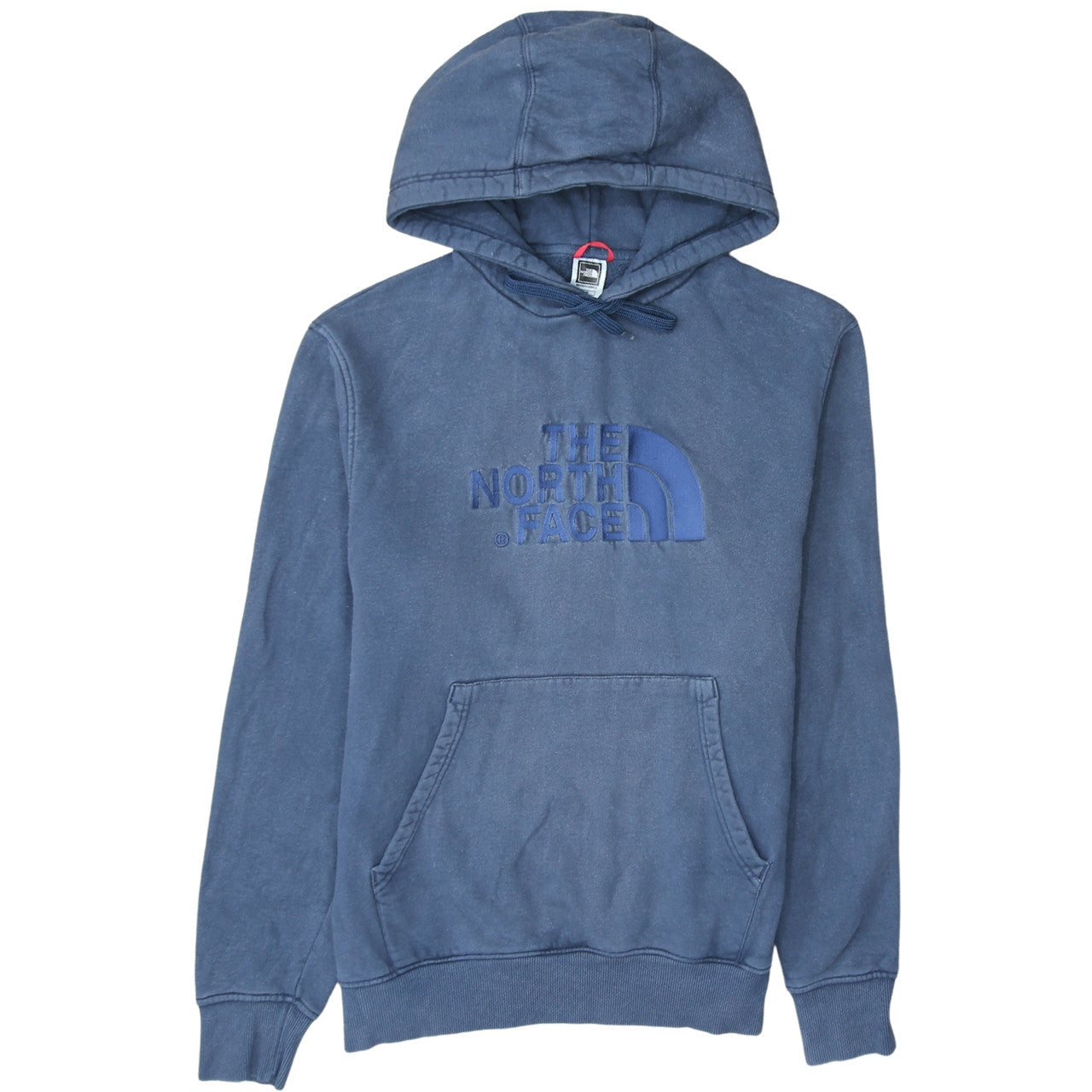 The North Face Men's Blue Pullover Hoodie Size M Embroidered Logo Cotton