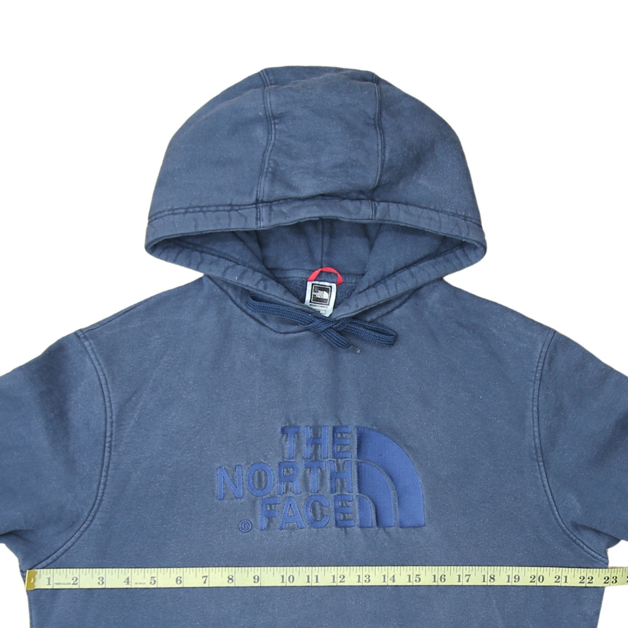The North Face Men's Blue Pullover Hoodie Size M Embroidered Logo Cotton