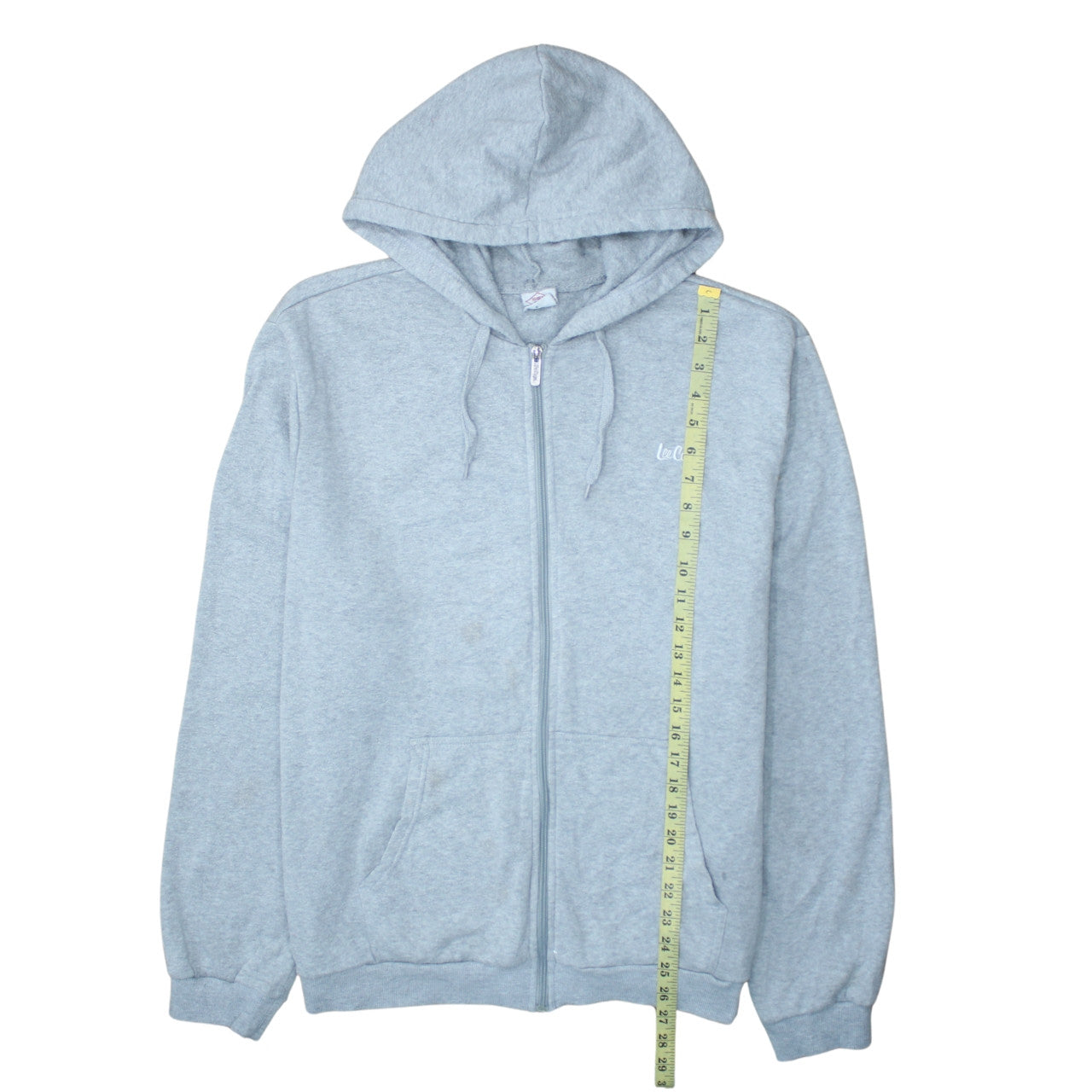 Lee Cooper Mens Grey 2XL Full Zip Hoodie