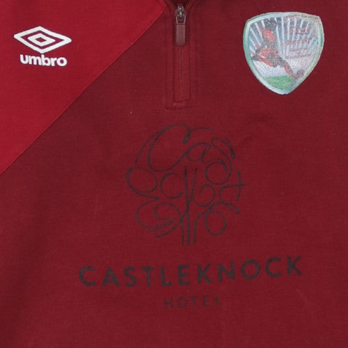 Umbro Men’s Red 1/4 Zip Sweatshirt Castleknock Hotel S