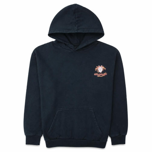 Nyusekai Men's Black Anime Graphic Pullover Hoodie Size S