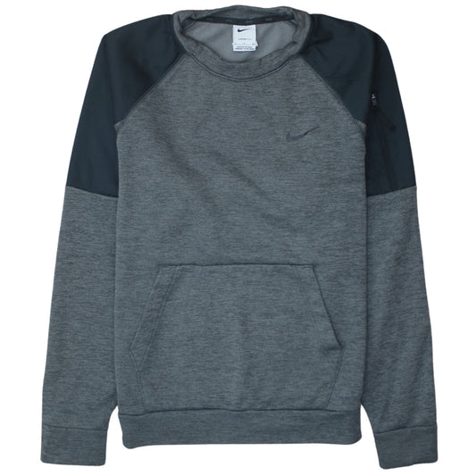 Nike Men's Grey Therma-Fit Pullover Sweatshirt Size S