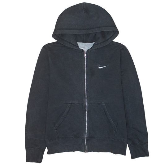 Nike Men's Black M Full Zip Hoodie Sweatshirt Cotton Blend