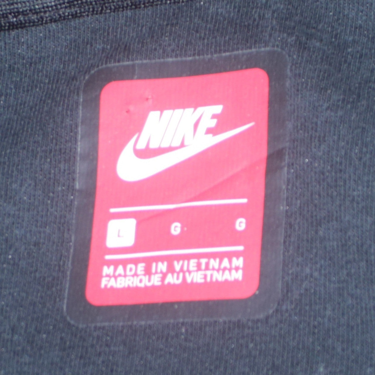 Nike Men's Black Full Zip Hoodie Size L Fleece Sportswear