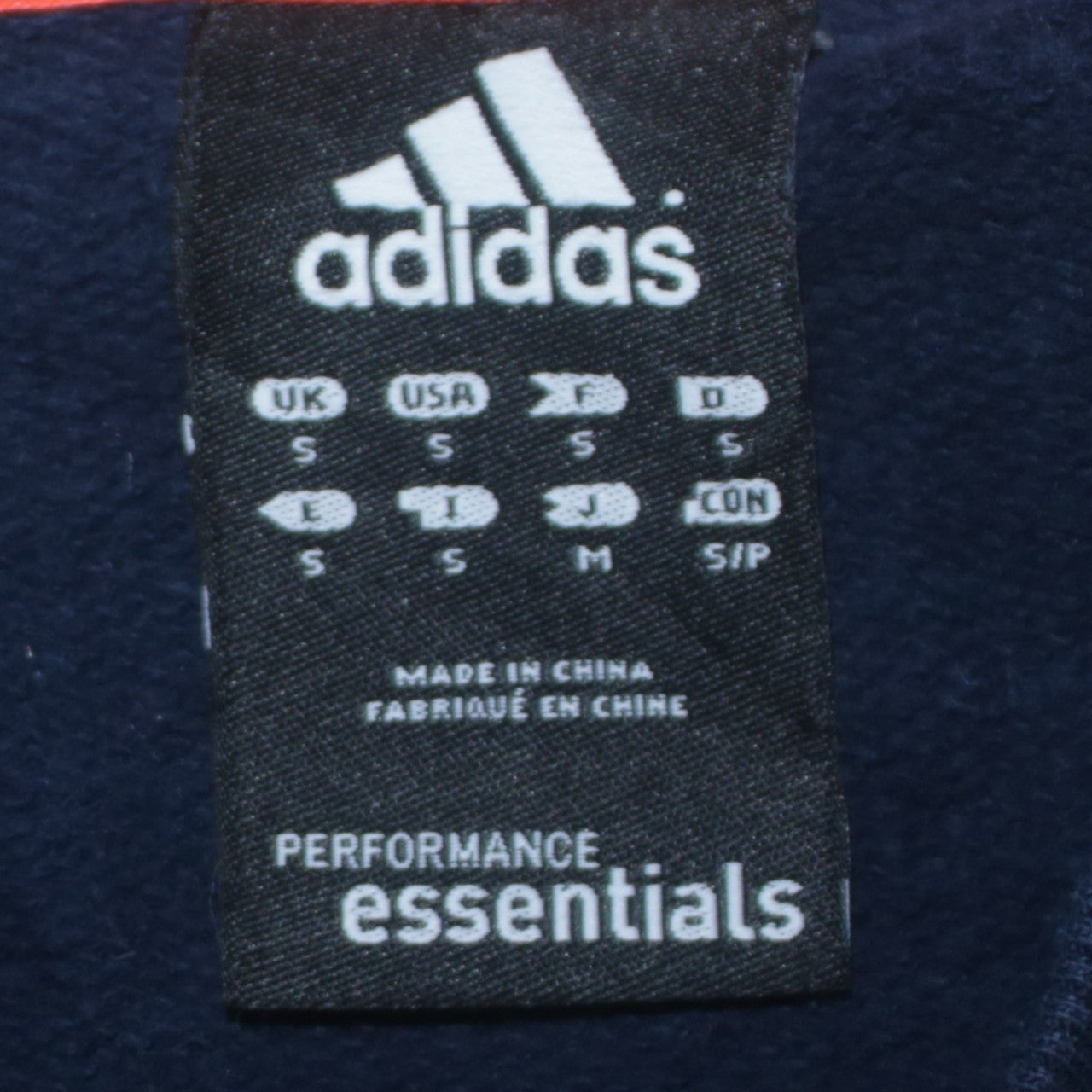 Adidas Mens Blue Essentials Performance Crew Neck Sweatshirt Small