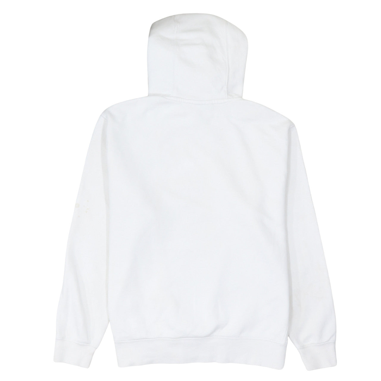 Nike Men's White Pullover Hoodie M Regular Fit Logo Fleece Sweatshirt